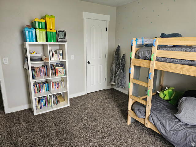 7481 Red Pine Road Eagle Mountain, UT 84005 - Photo 11 of 38 First Bedroom with large closet and plush gray carpeting with light gray walls