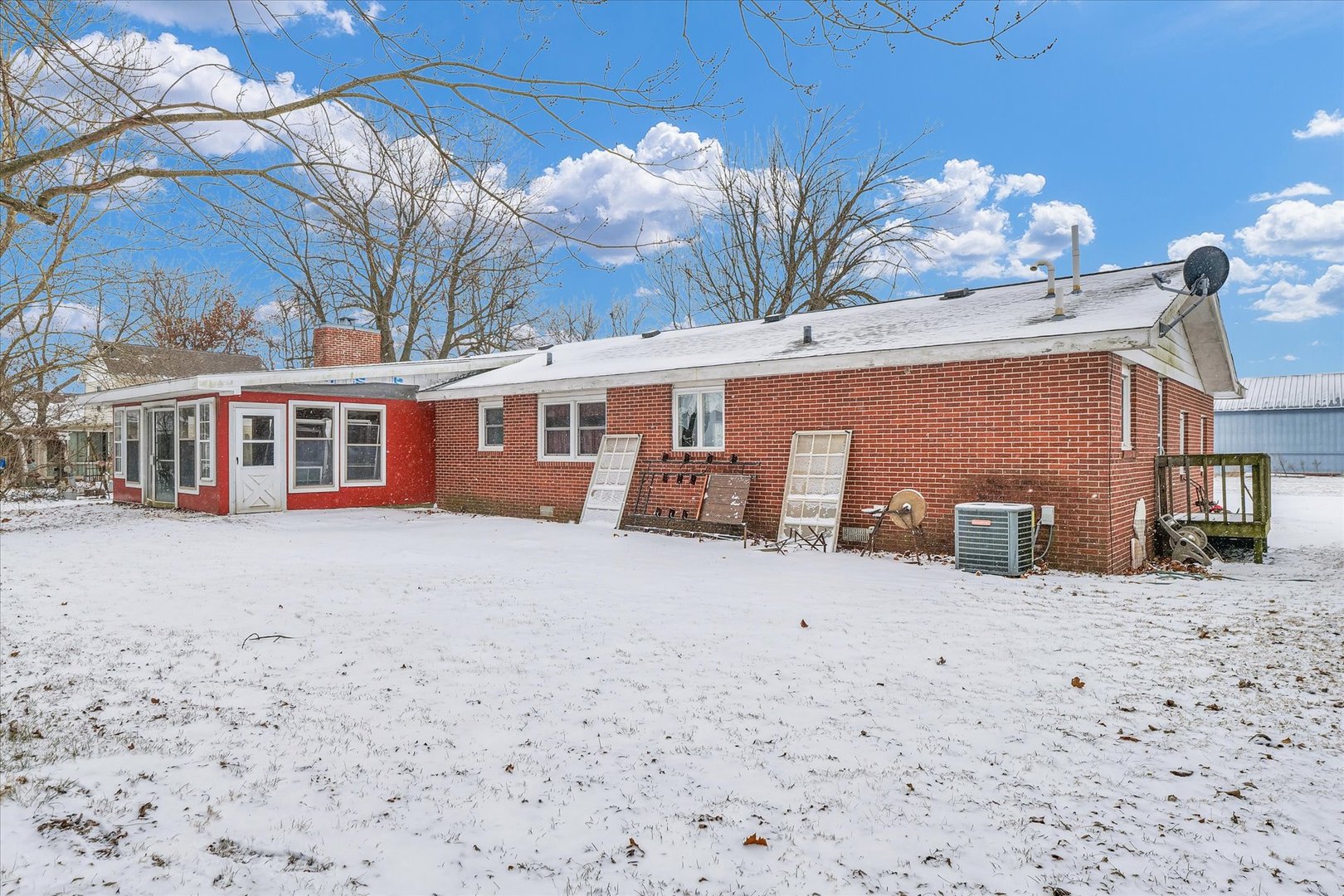103 South Walnut Street Arrowsmith, IL 61722 - Photo 34 of 39 a view of a house with a snow in the yard