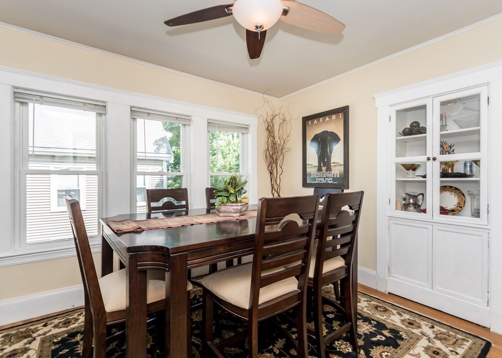 16 Hamblin Road, Unit 2 Waltham, MA 02453 - Photo 11 of 29 a view of a dining room with furniture window and wooden floor