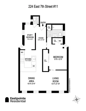 $895,000 | 224 East 7th Street, Unit 11 | East Village