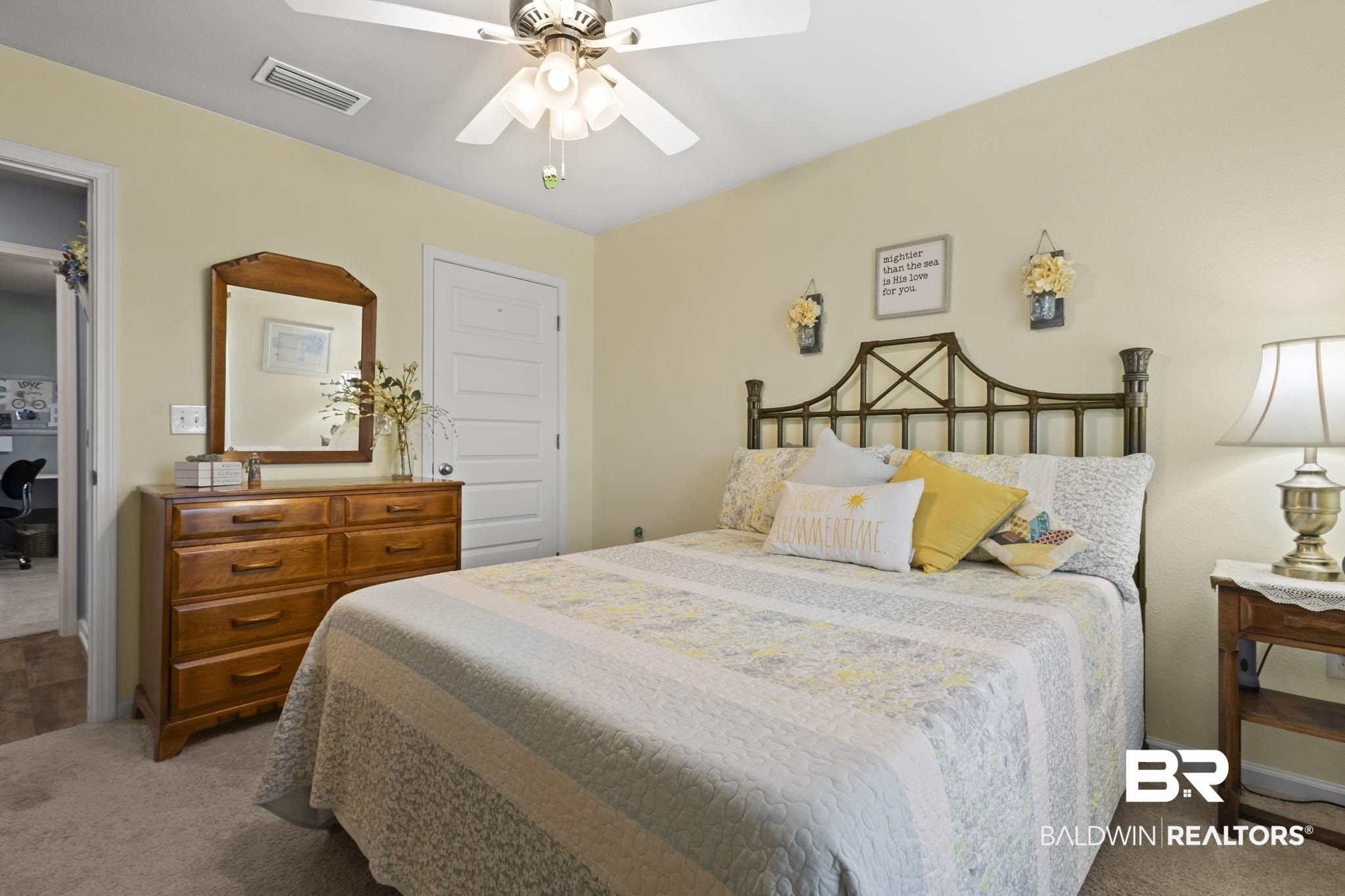 345 Hartenstein Road Foley, AL 36535 - Photo 19 of 47 Carpeted bedroom with ceiling fan and a closet