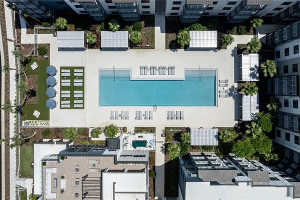 a view of a garden with lake view