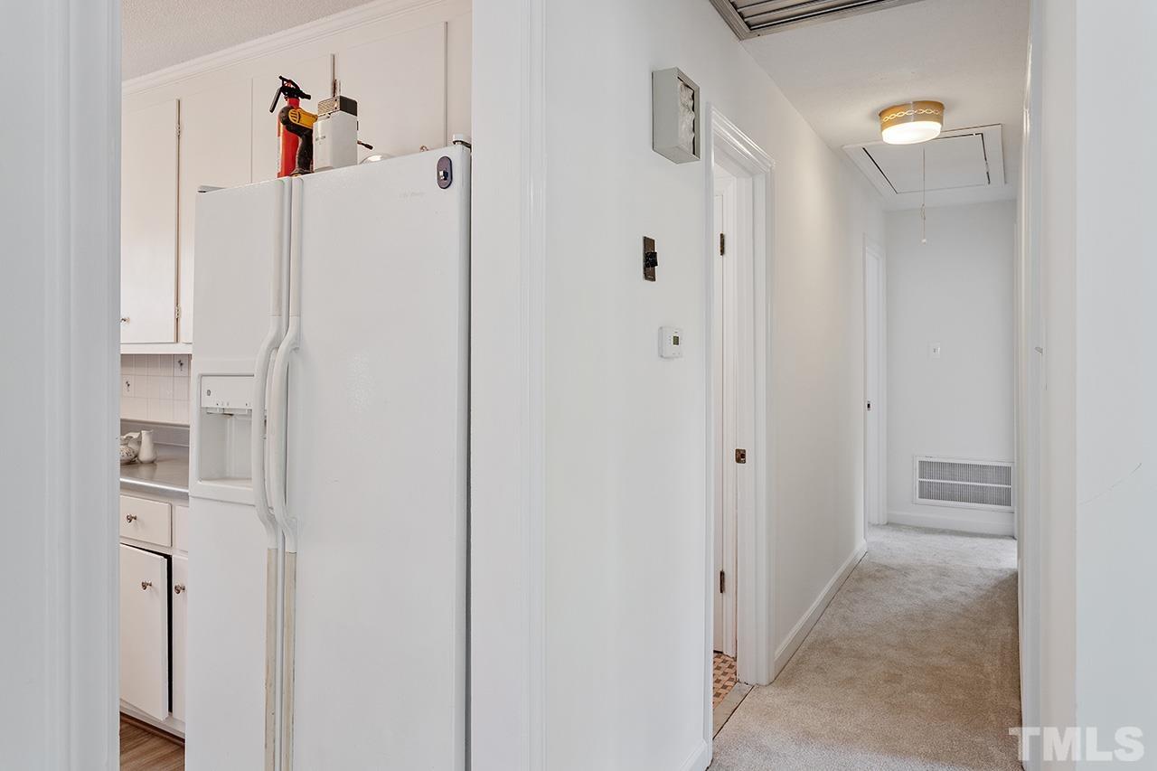 6407 Amhurst Road Durham, NC 27713 - Photo 19 of 28 a white refrigerator freezer and a refrigerator