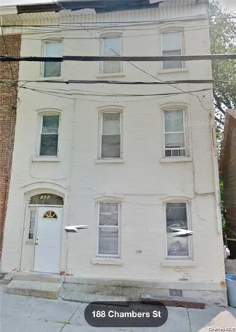 a front view of a building