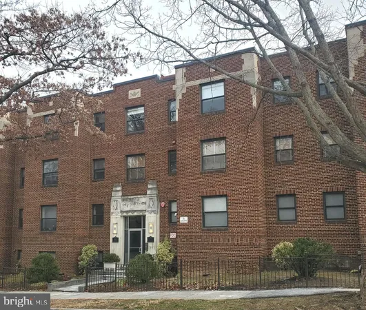 a front view of a building