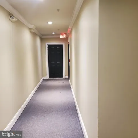 a view of hallway with stairs