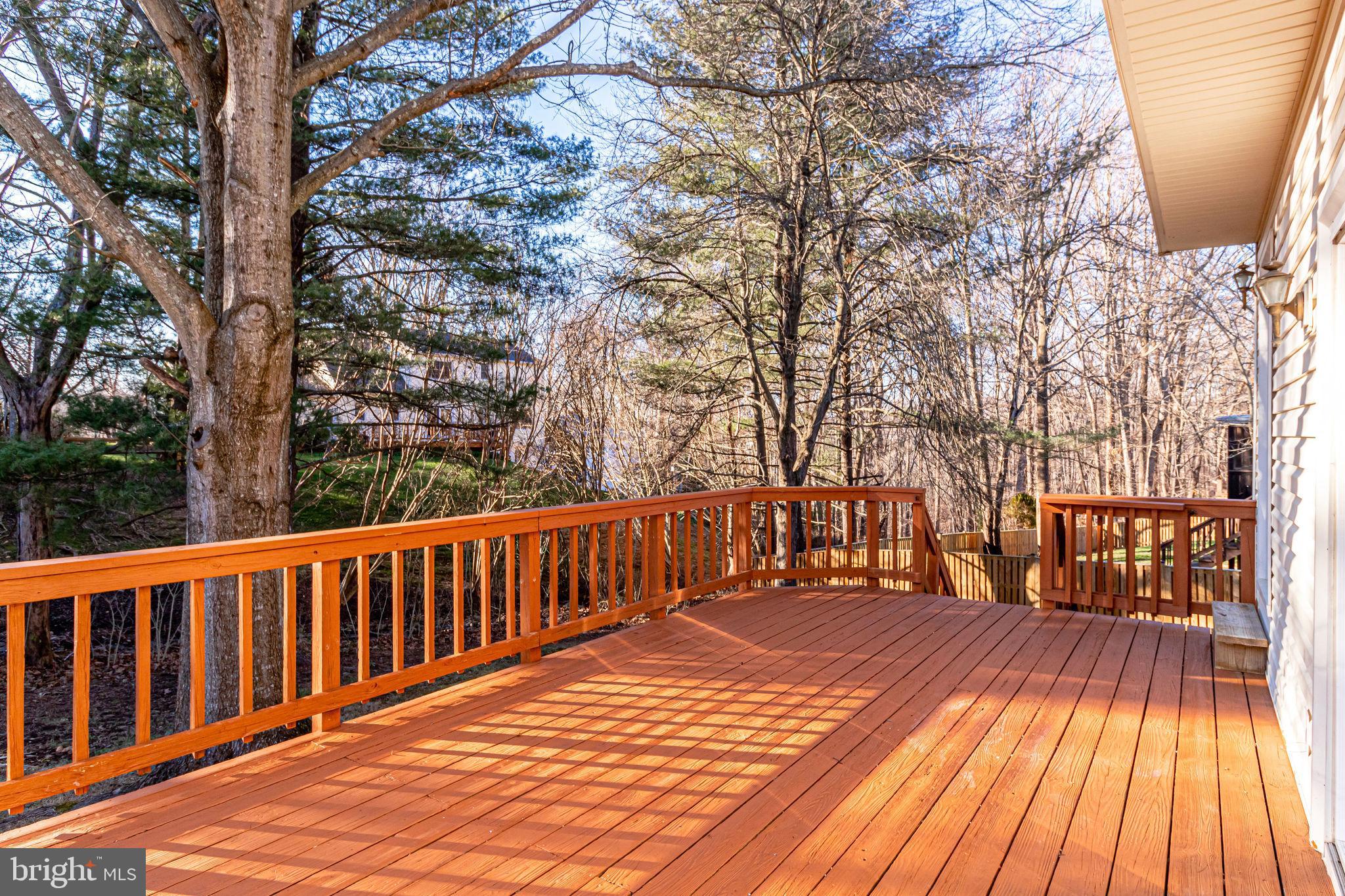 7818 Cliffside Court Springfield, VA 22153 - Photo 52 of 53 Large deck backing to trees