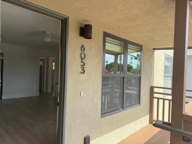 a view of front door