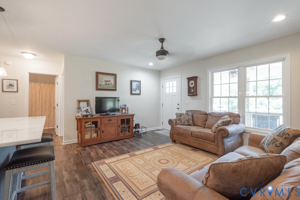 4336 Hells Bend Road Palmyra, VA 22963 - Photo 5 of 35 Bright living space featuring wood-finish flooring