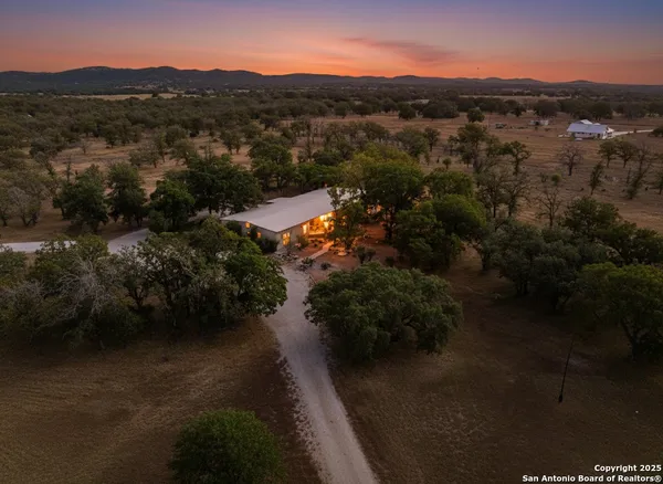 a view of city and mountain