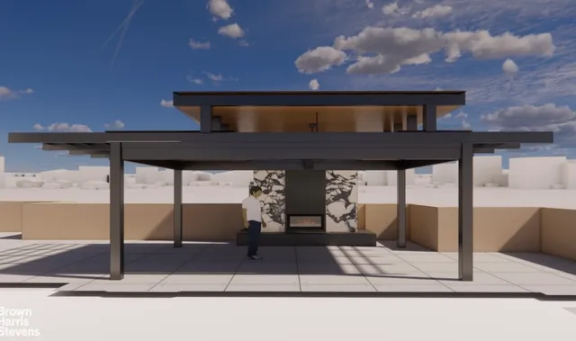 a black and white photo of a living room