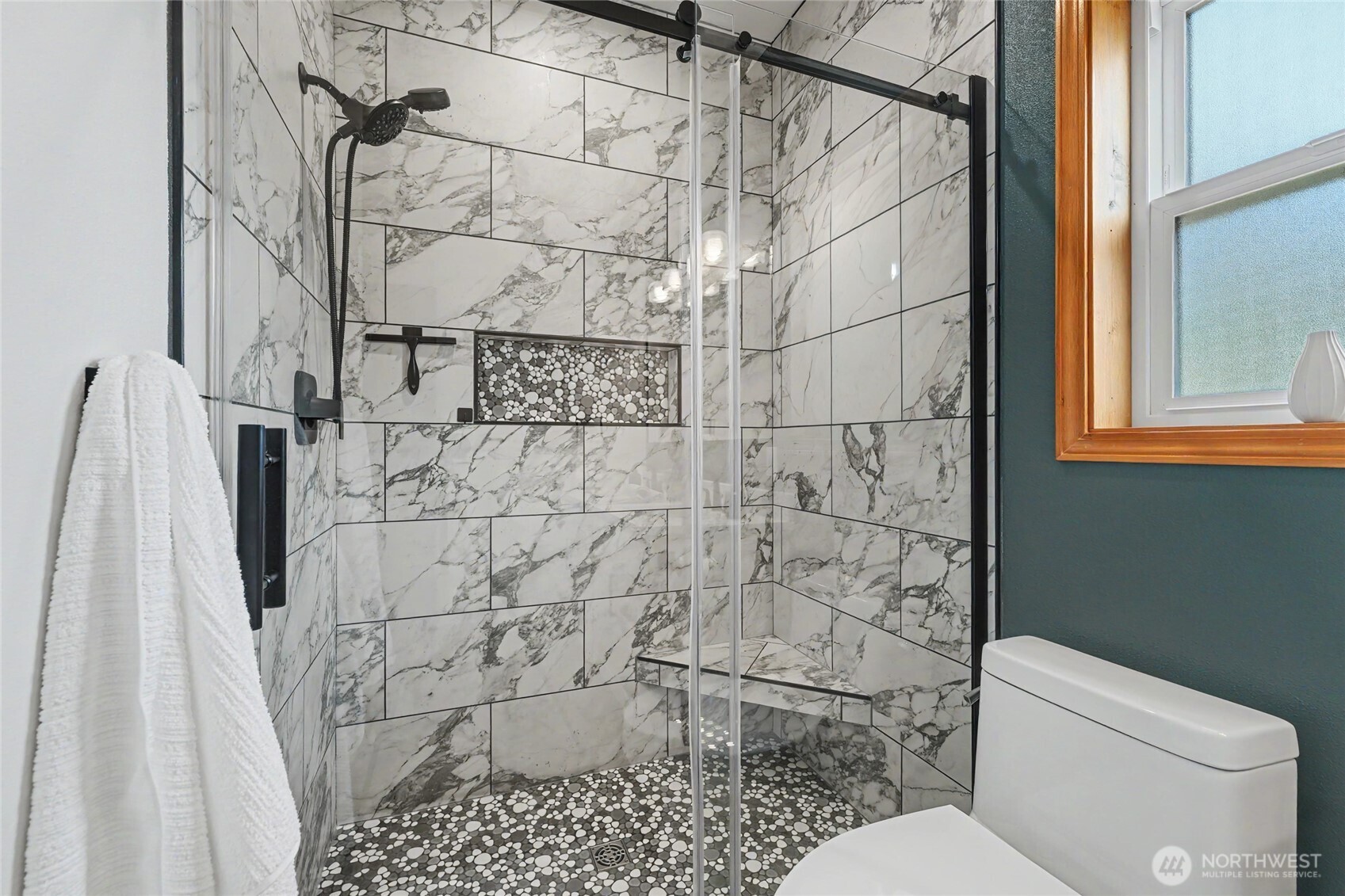 93 Golf Course Drive Pateros, WA 98846 - Photo 14 of 34 a bathroom with a toilet and a shower