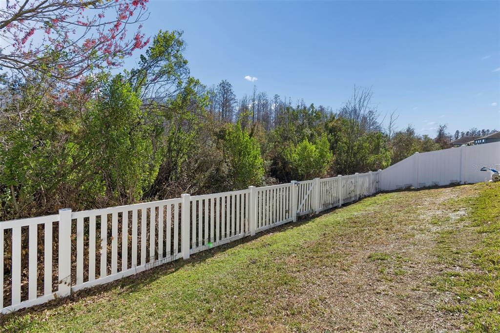 3620 Lefays Point Land O Lakes, FL 34638 - Photo 37 of 50 a view of a yard with wooden fence