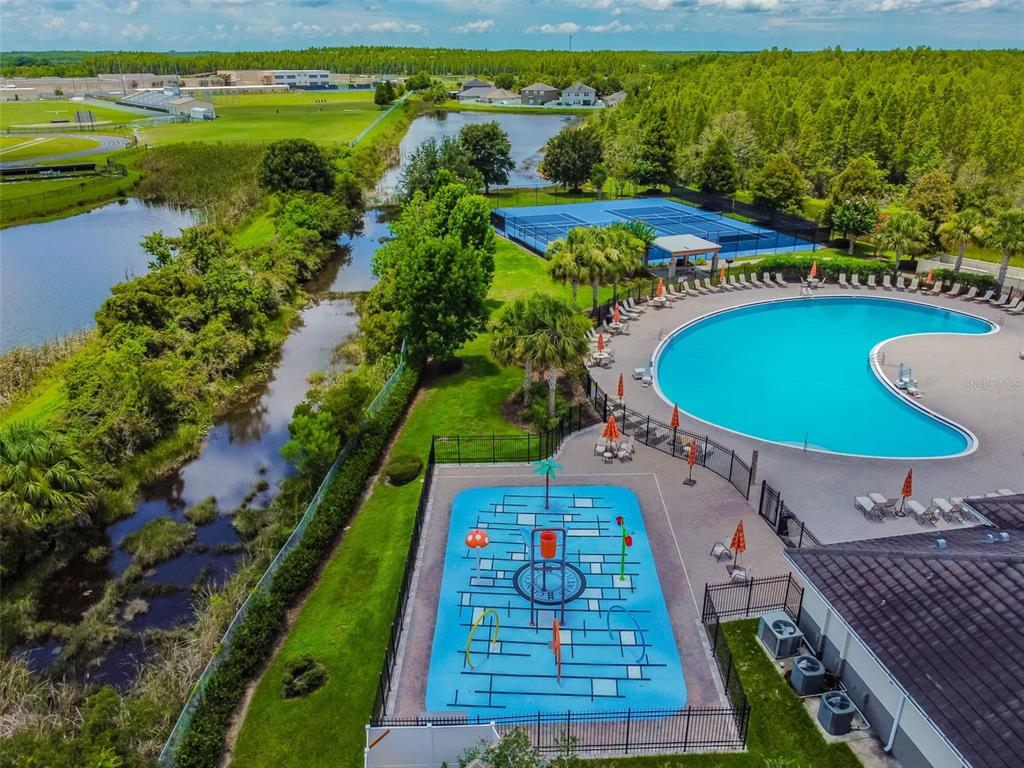 3620 Lefays Point Land O Lakes, FL 34638 - Photo 43 of 50 a view of a swimming pool with a yard