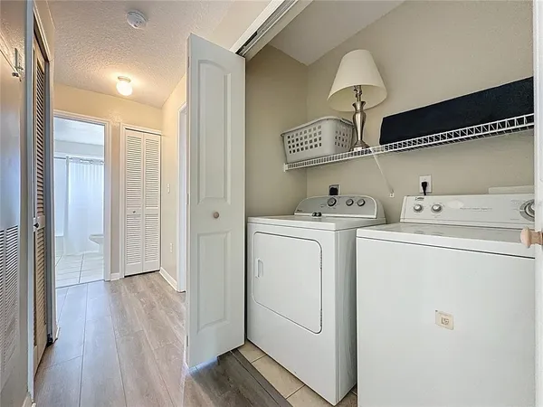 a view of outdoor seating space and wooden floor