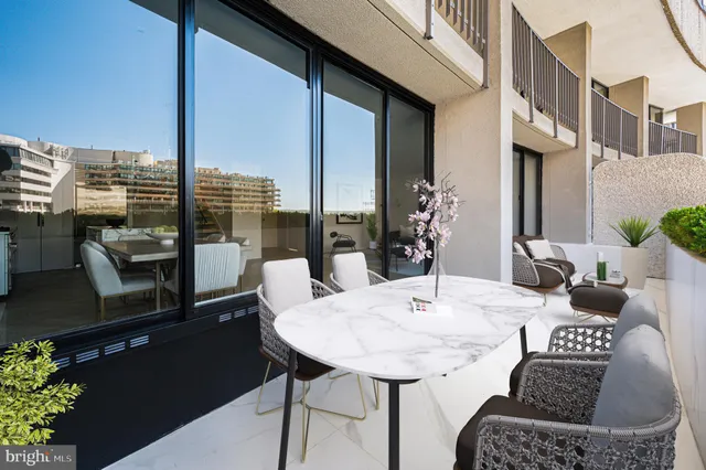 a view of an outdoor seating