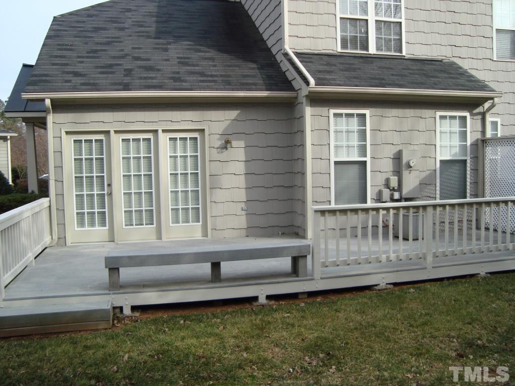 11035 Louson Place Raleigh, NC 27614 - Photo 5 of 24 Back view of home showing built in seat on deck!