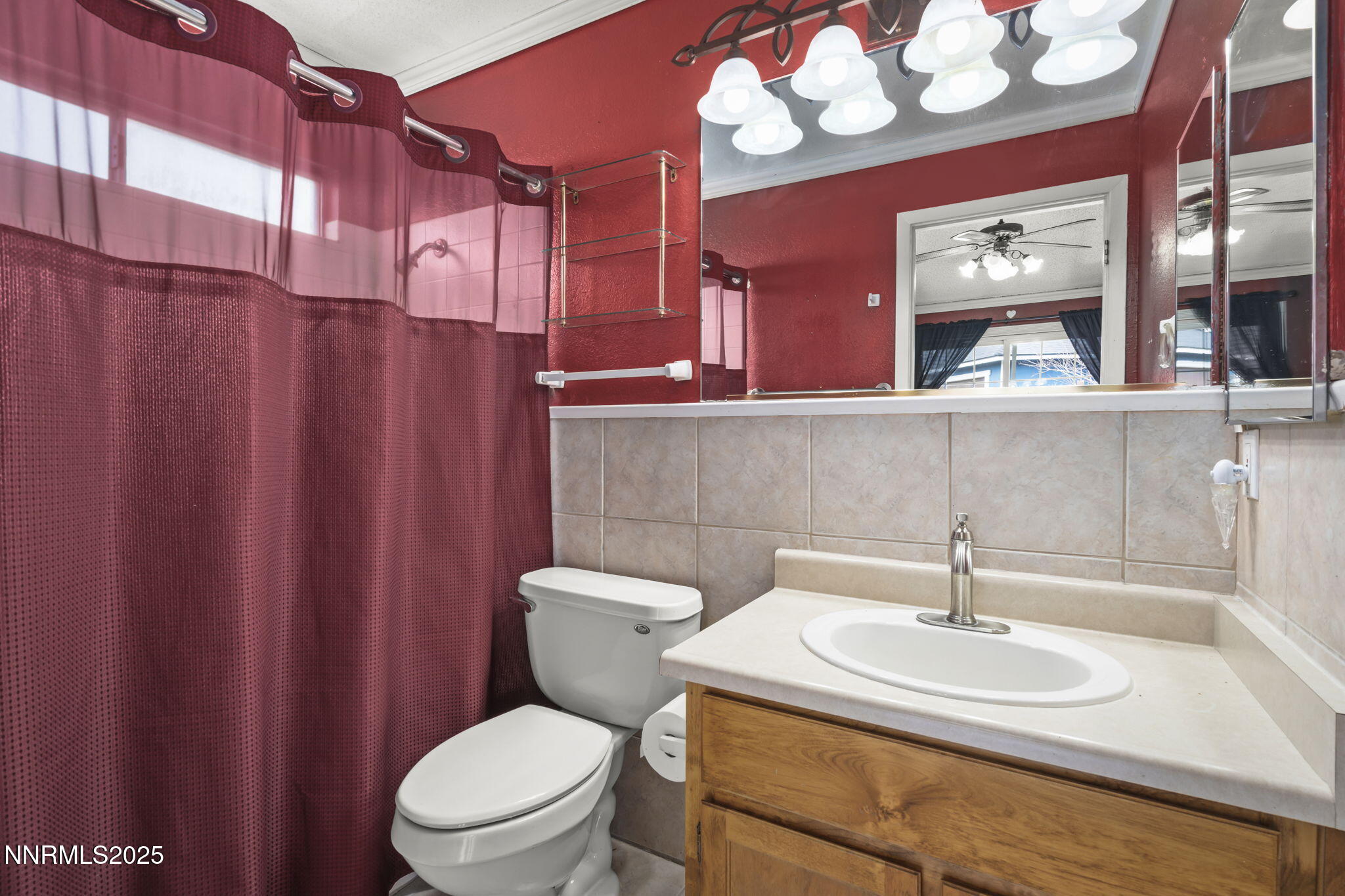 1720 Peavine Road Reno, NV 89503 - Photo 15 of 24 a bathroom with a sink a toilet and mirror