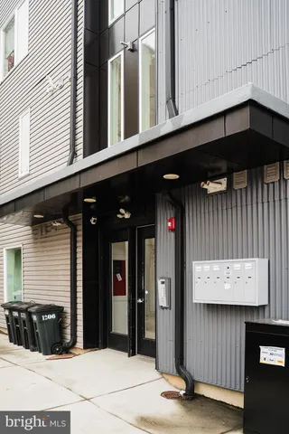 a view of a entrance of the building