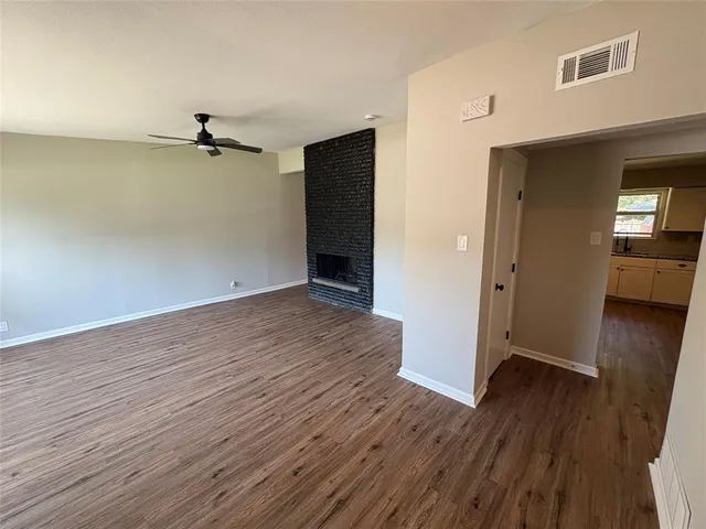 wooden floor in an empty room