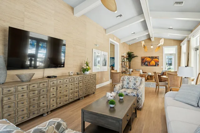 a view of multiple houses with a yard