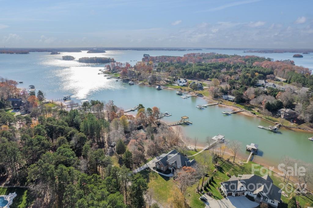 144 Greyfriars Road Mooresville, NC 28117 - Photo 8 of 43 an aerial view of ocean and residential houses with outdoor space