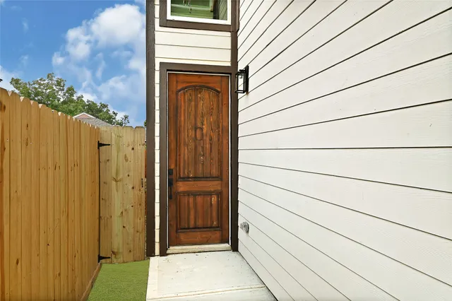 a view of front door