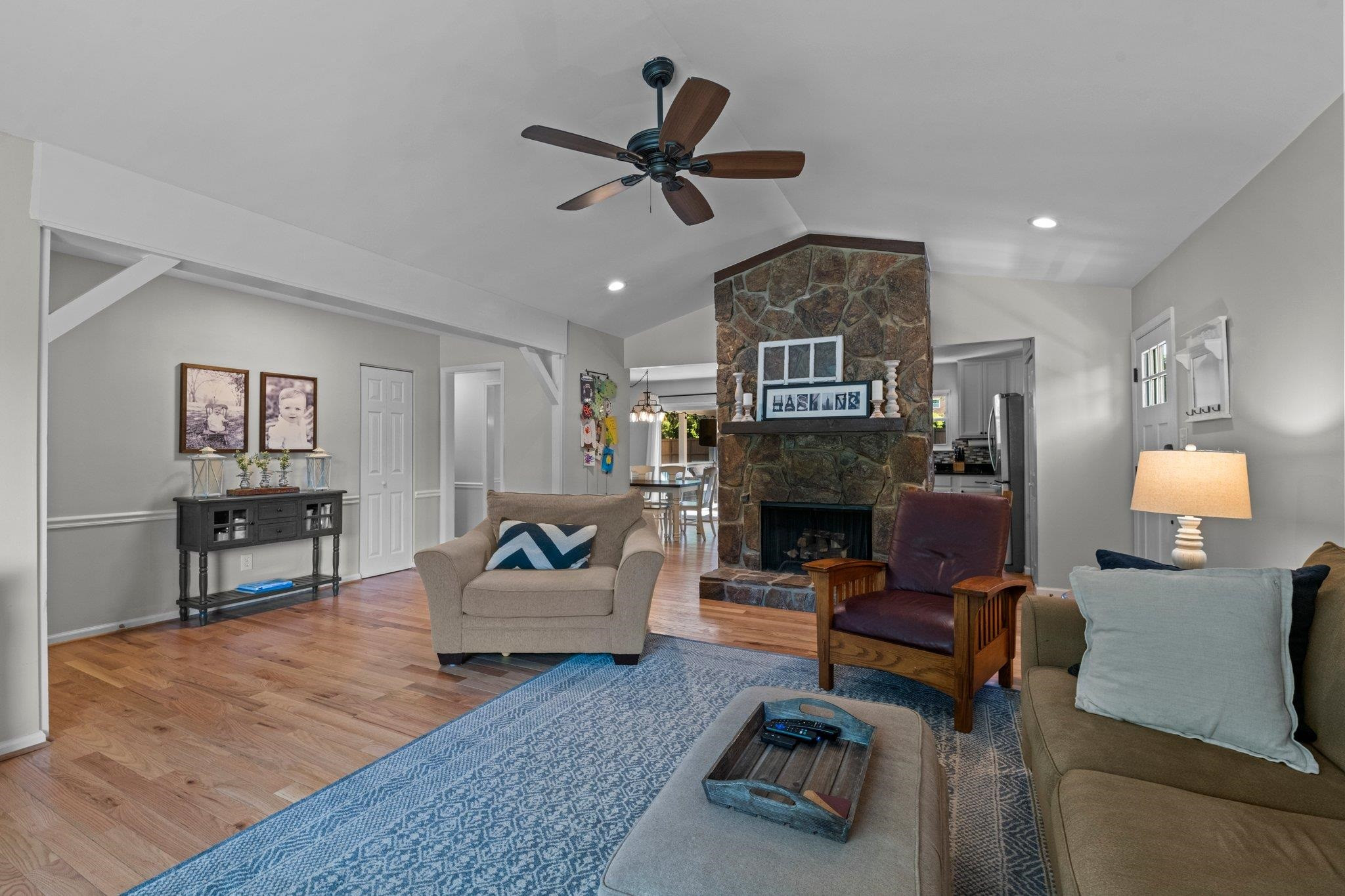 5421 Old Towne Road Raleigh, NC 27612 - Photo 5 of 39 Vaulted ceiling in Family Room and large front window allows for a lot of natural light. Family Room
