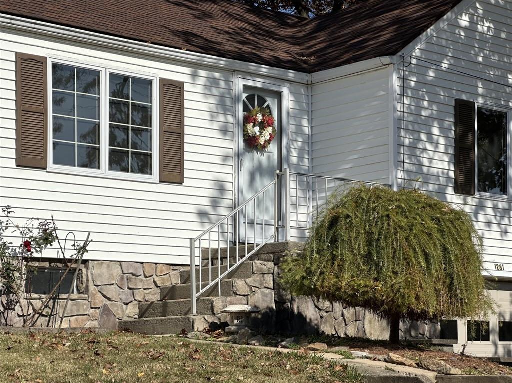 1281 Old State Road Apollo, PA 15613 - Photo 22 of 29 a view of a porch with a bench