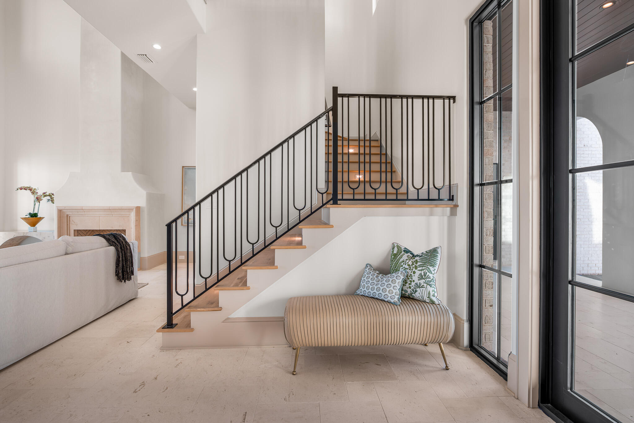 92 Quail Hollow Inlet Beach, FL 32461 - Photo 113 of 119 a view of staircase with white walls and a potted plant