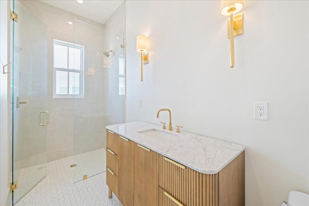 92 Quail Hollow Inlet Beach, FL 32461 - Photo 31 of 119 a bathroom with a sink and a mirror