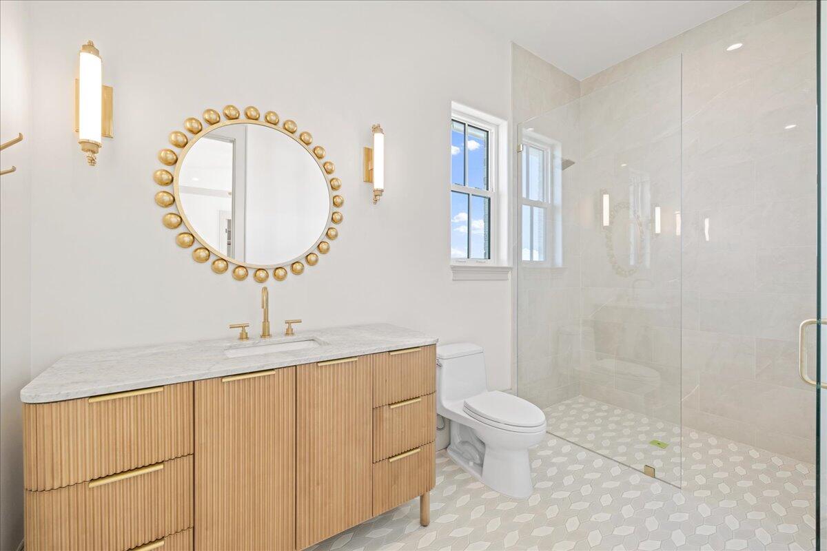92 Quail Hollow Inlet Beach, FL 32461 - Photo 33 of 119 a bathroom with a toilet sink and mirror