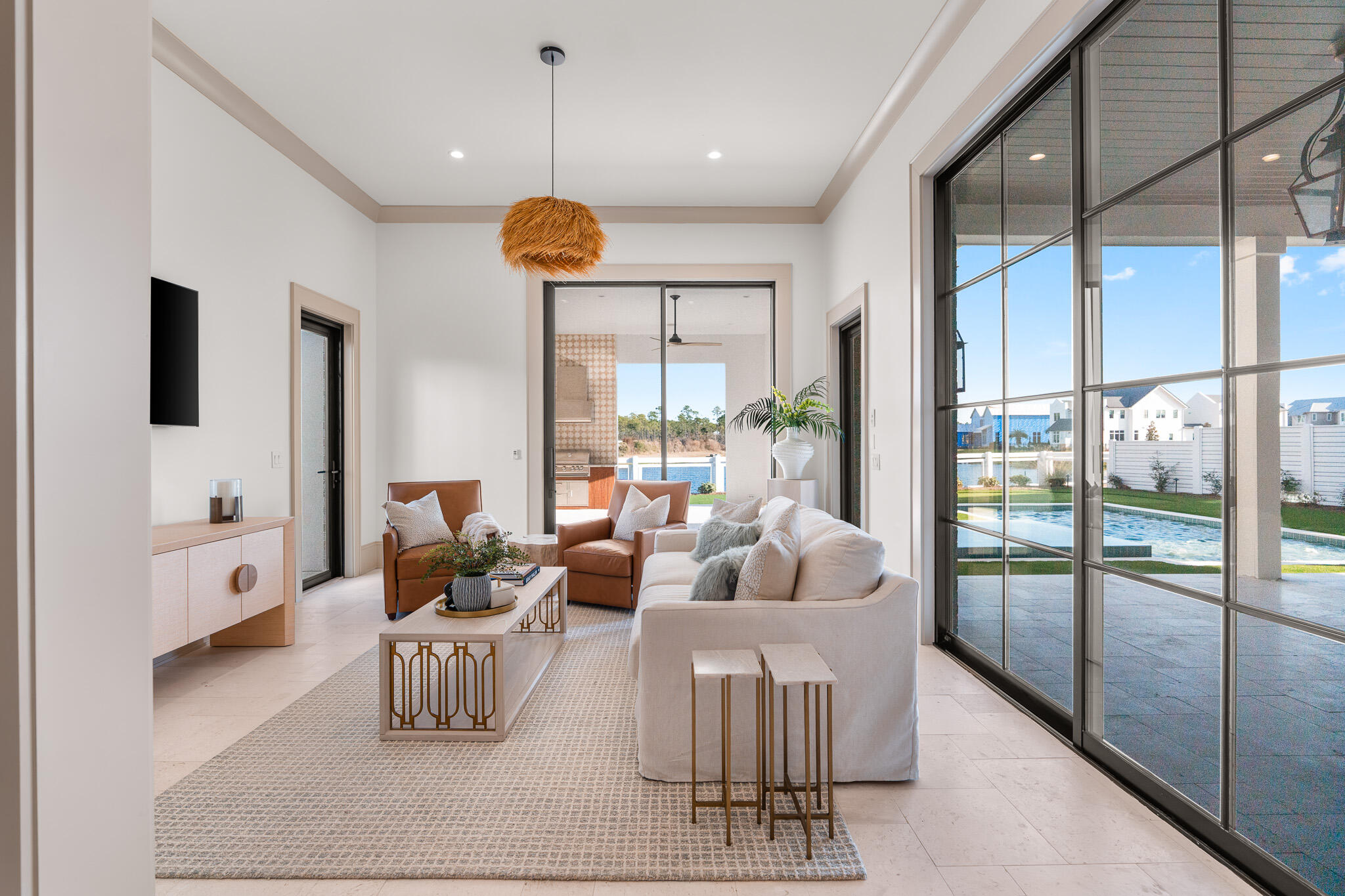 92 Quail Hollow Inlet Beach, FL 32461 - Photo 67 of 119 a living room with furniture large window and glass door