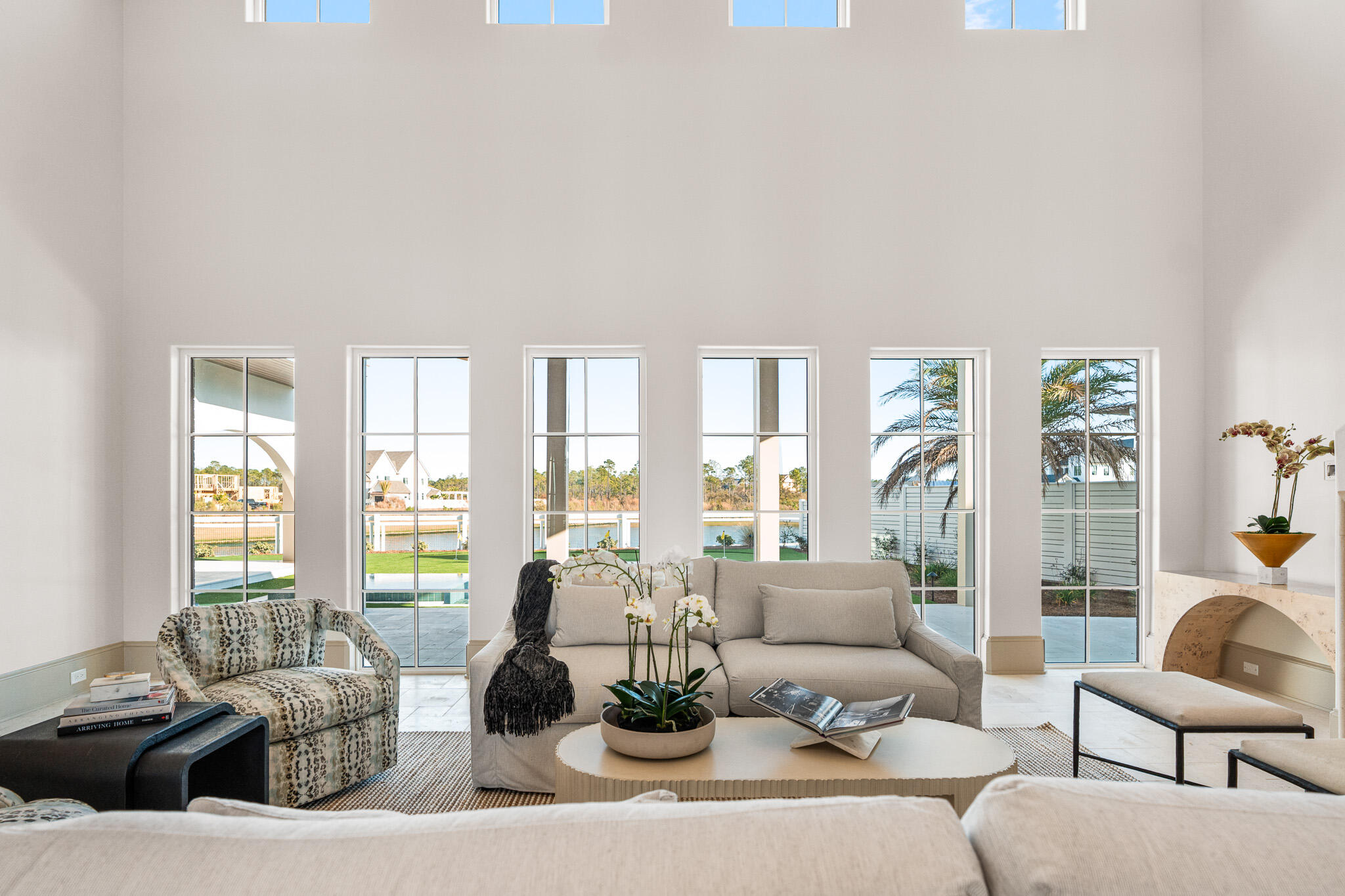 92 Quail Hollow Inlet Beach, FL 32461 - Photo 86 of 119 a living room with furniture and floor to ceiling windows