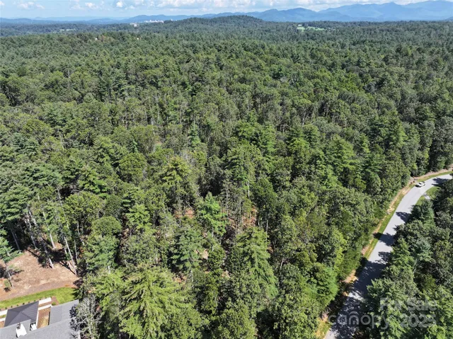 a view of a large yard with lots of green space