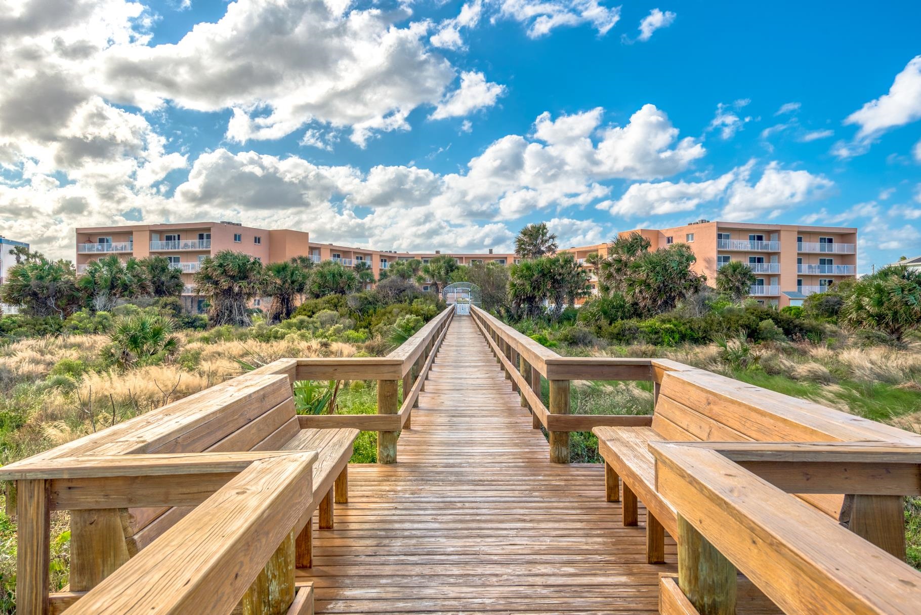 4 Ocean Trace Road, Unit 323 St. Augustine Beach, FL 32080 - Photo 34 of 37 a view of a house with backyard