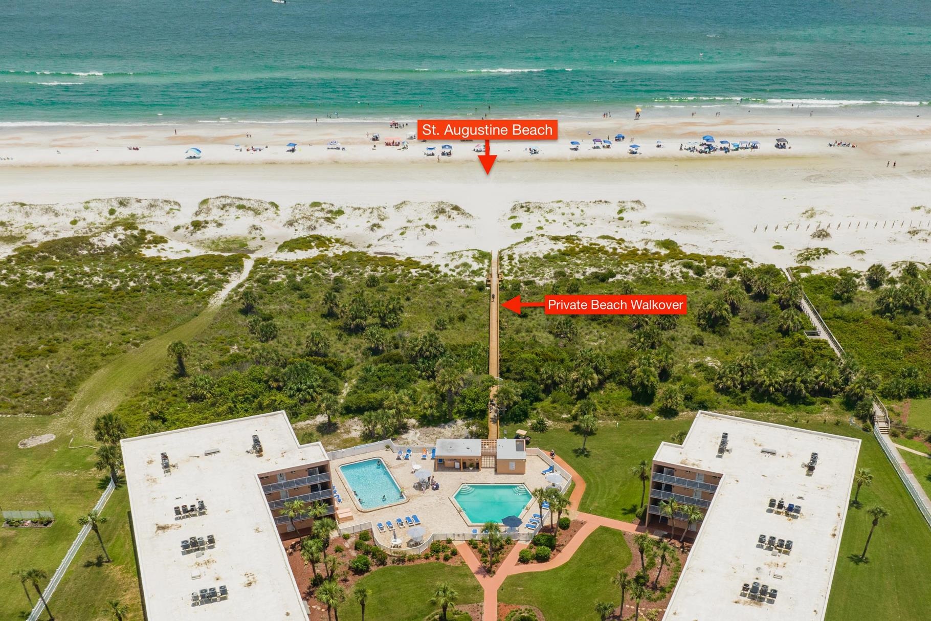 4 Ocean Trace Road, Unit 323 St. Augustine Beach, FL 32080 - Photo 37 of 37 a view of a city with an ocean view