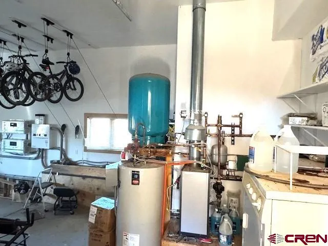 a kitchen with lots of counter top space