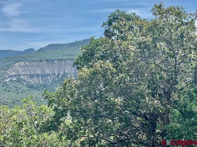 a view of a lake with mountains in the background