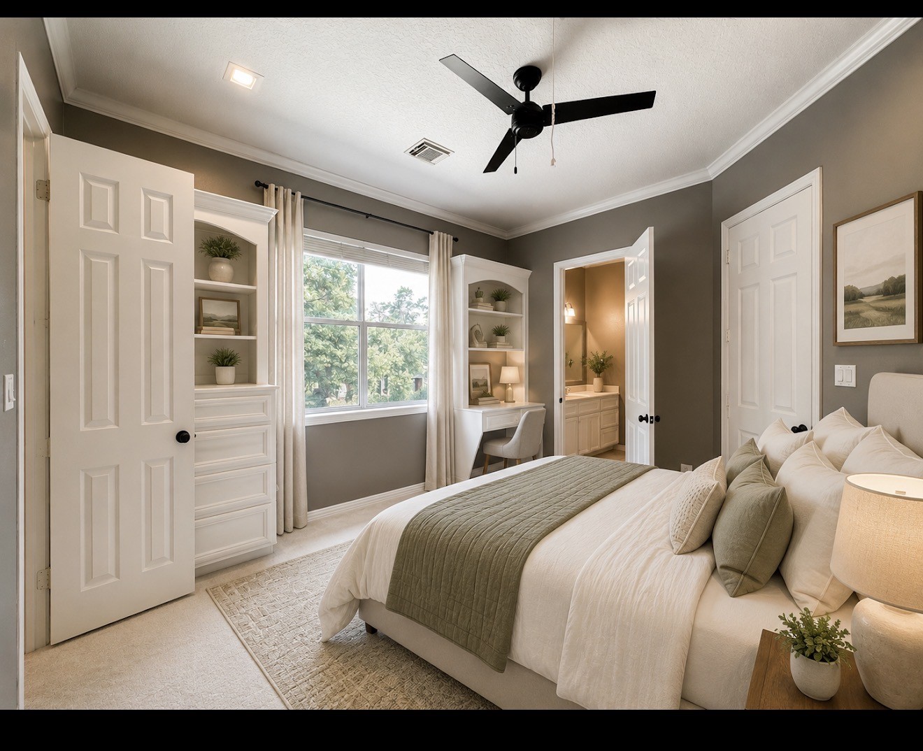 1810 Woerner Road Houston, TX 77090 - Photo 32 of 39 Charming upstairs bedroom with abundant natural light and convenient en-suite access.