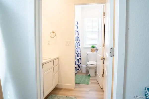 a bathroom with a toilet
