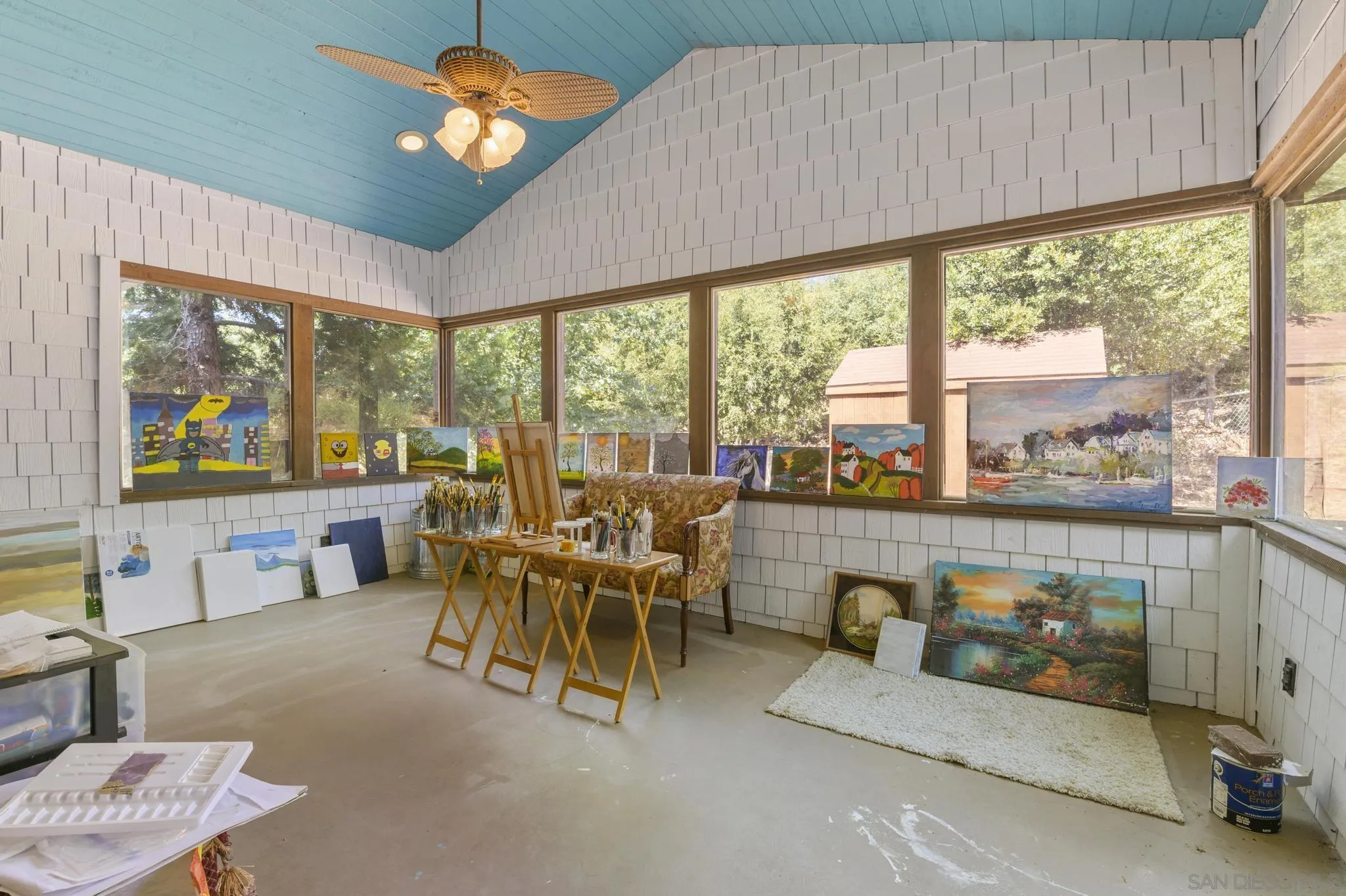 34610 Apache Drive Julian, CA 92036 - Photo 9 of 23 a dining room with furniture water view and a floor to ceiling window