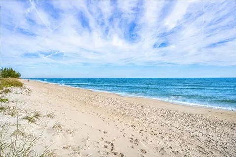 a view of beach and ocean