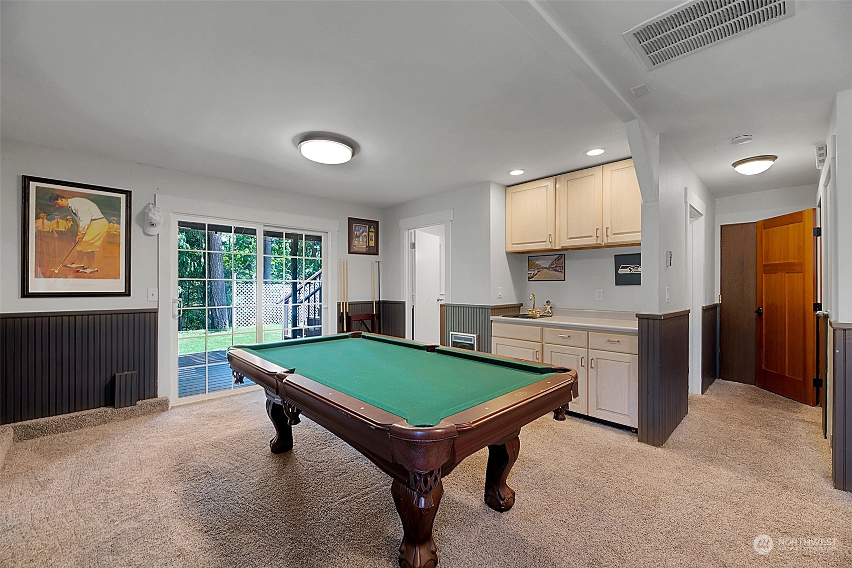 907 Harvest Road Bothell, WA 98012 - Photo 19 of 28 a room with pool table and windows