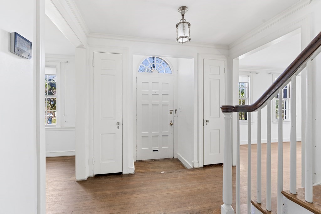160 Reservoir Road Chestnut Hill, MA 02467 - Photo 13 of 42 a view of an entryway with wooden floor
