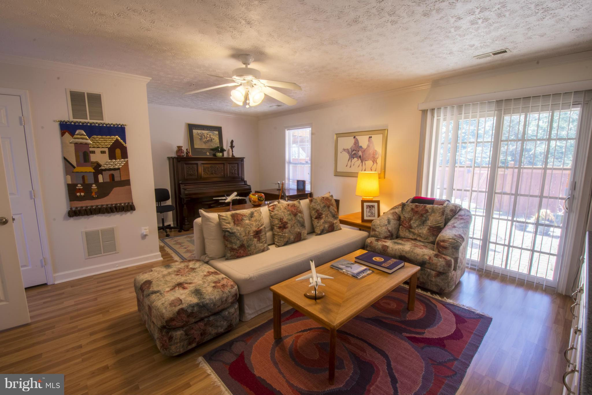 Family Room With Walk Out to Private Backyard