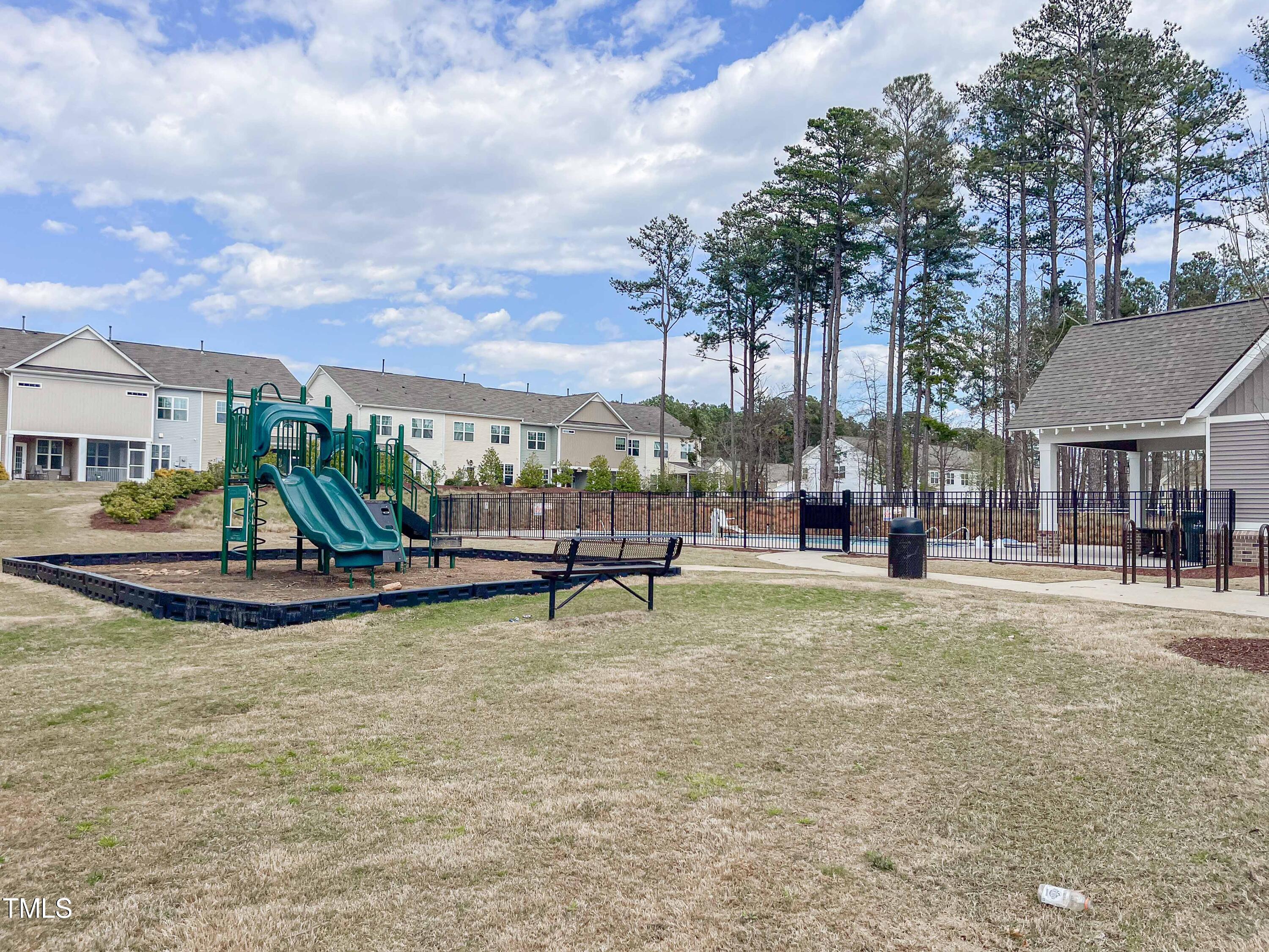 6027 Beale Loop Raleigh, NC 27616 - Photo 20 of 21 a park view with a bench