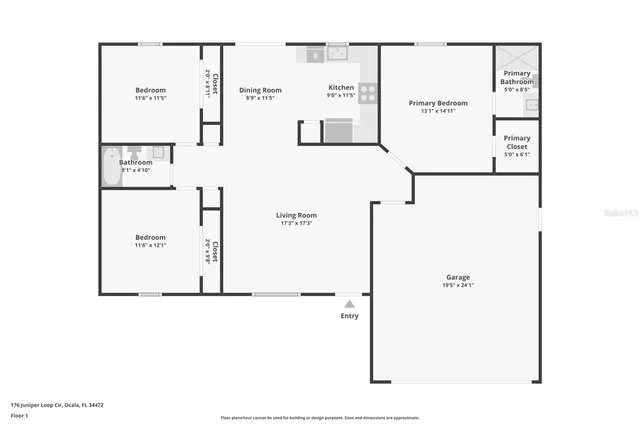 $285,000 | 176 Juniper Loop Circle, Ocala, FL 34480