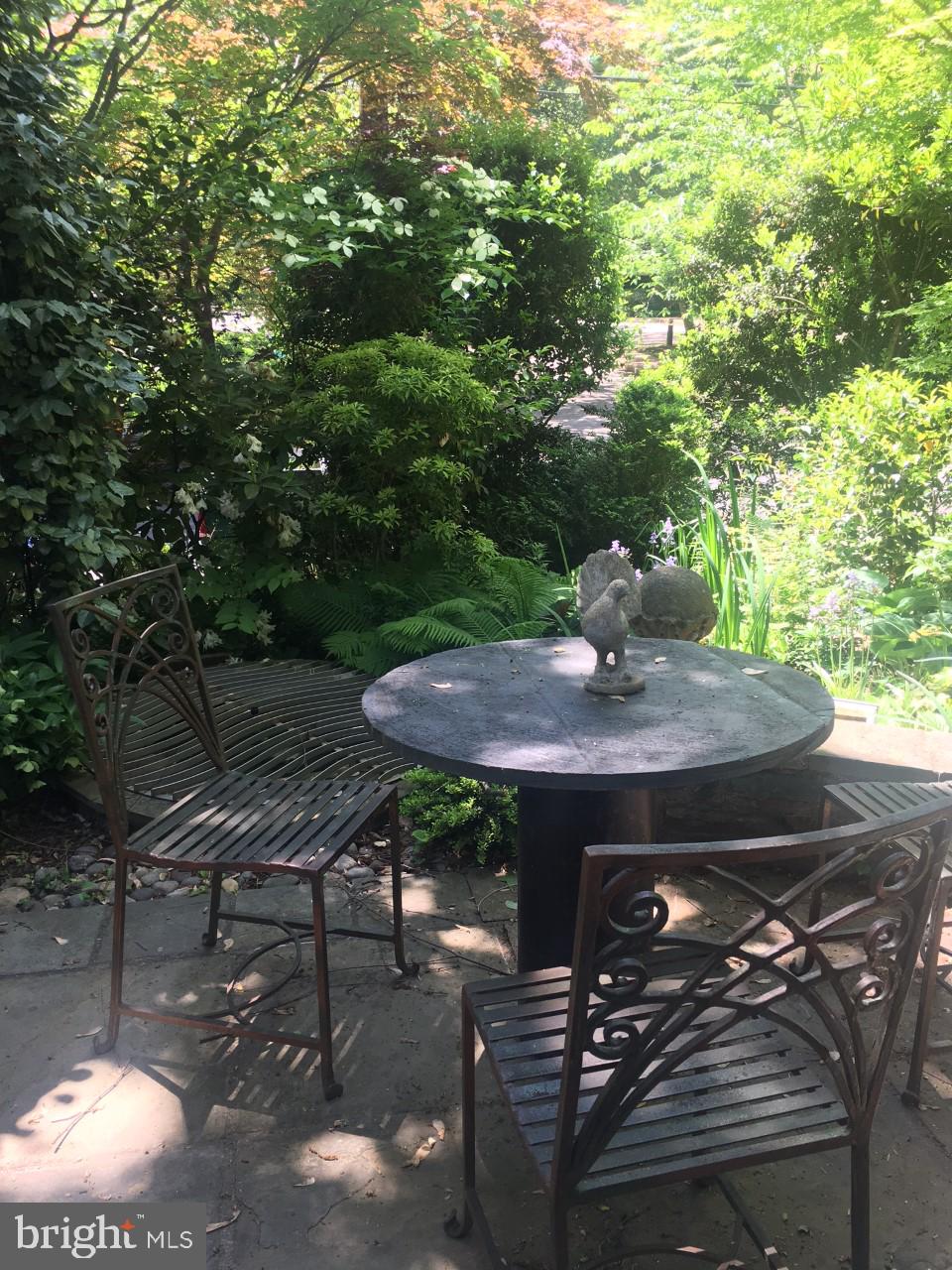 3743 Upton Street Northwest Washington, DC 20016 - Photo 5 of 35 Front fountain and sitting area