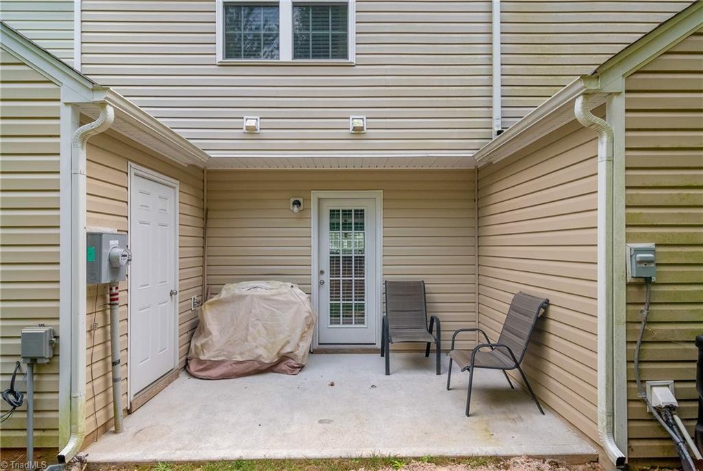 468 Ridgebrooke Drive High Point, NC 27265 - Photo 27 of 29 Close up view of patio and storage room